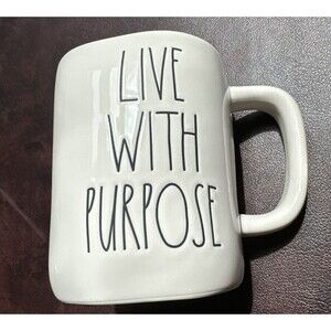 Rae Dunn Live With Purpose Coffee Mug New Ceramic 16 oz Large Heavy duty